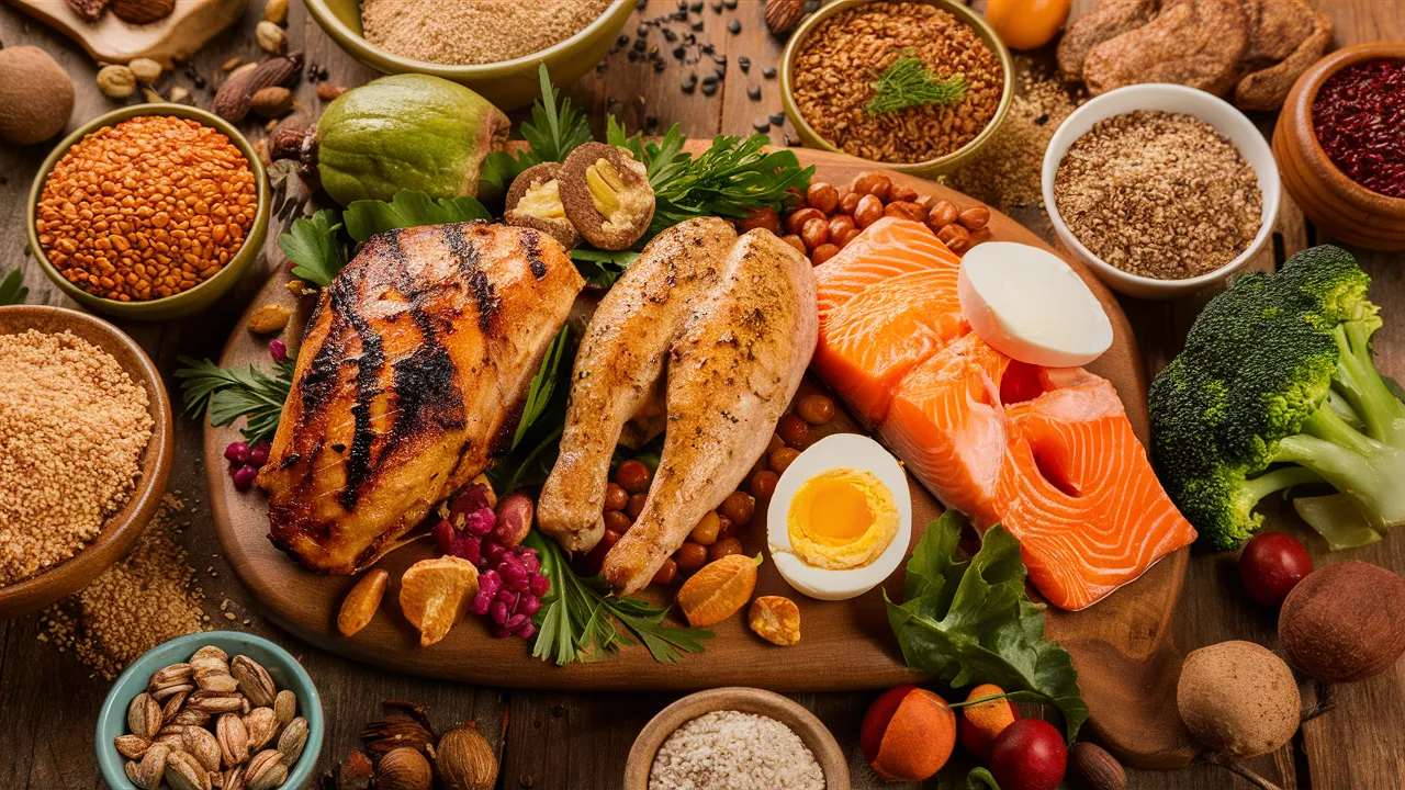 Υγιείς τρόφιμα πλούσια σε πρωτεΐνη