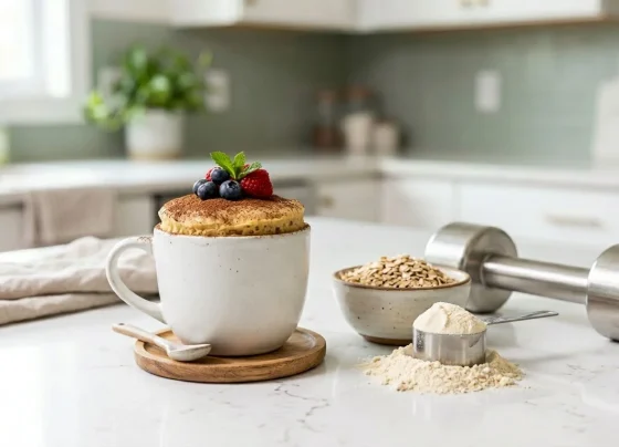 featured prwteiniko mug cake xwris zaxarh gia grammwsh kai 25647306