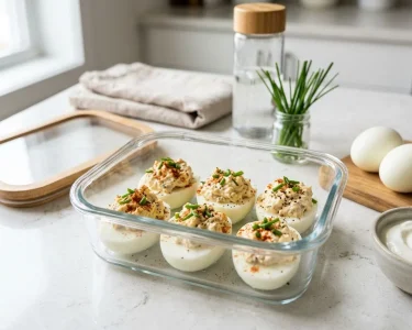 Γεμιστά Βραστά Αυγά για Γράμμωση και Meal Prep