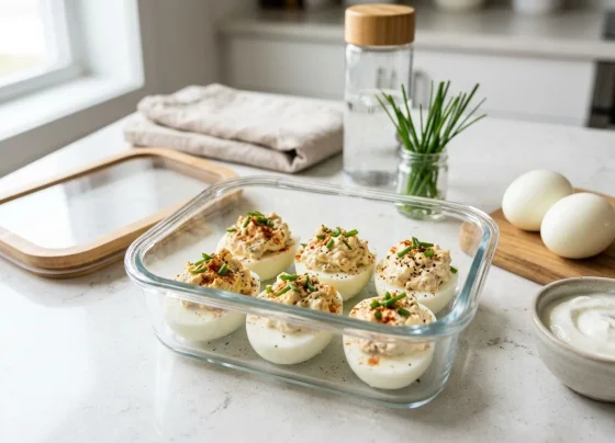 Γεμιστά Βραστά Αυγά για Γράμμωση και Meal Prep
