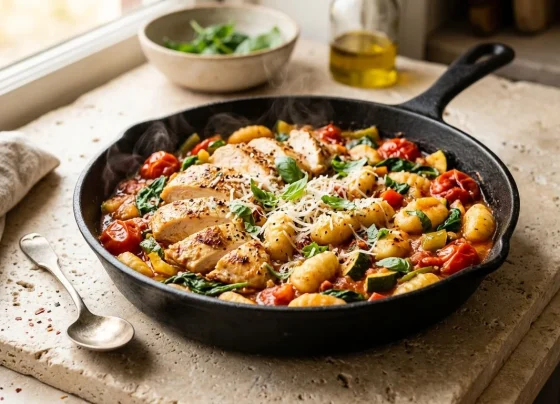 One-Pan Gnocchi με Κοτόπουλο για Γράμμωση