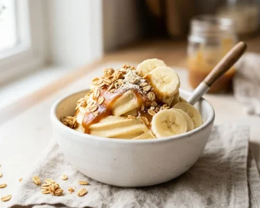 Πρωτεϊνικό παγωτό banoffee με υψηλή πρωτεΐνη