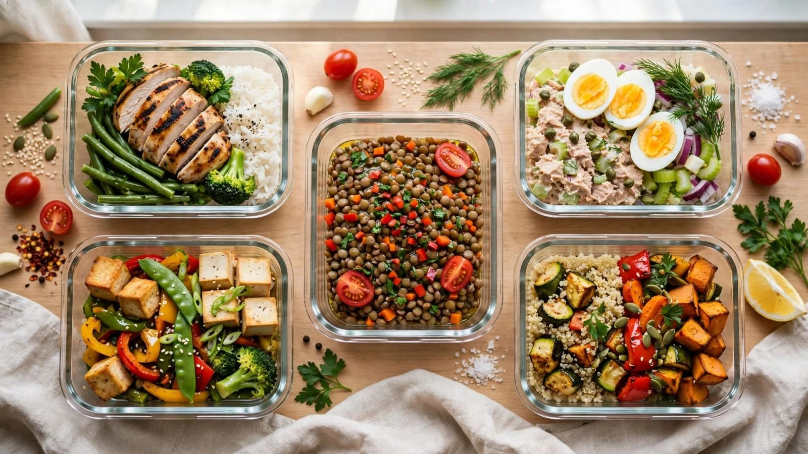 Πέντε αλμυρά γεύματα υψηλής πρωτεΐνης για meal prep